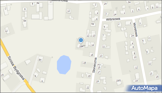 Złotniki Kujawskie, Słoneczna, 14A, mapa Złotniki Kujawskie