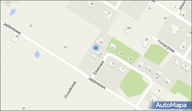 Żołędowo, Śliwkowa, 24, mapa Żołędowo