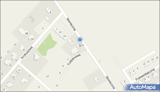 Żołędowo, Słoneczna, 3a, mapa Żołędowo