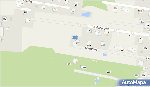 Żółwin, Słoneczna, 32F, mapa Żółwin