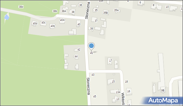Żółwin, Słoneczna, 41, mapa Żółwin