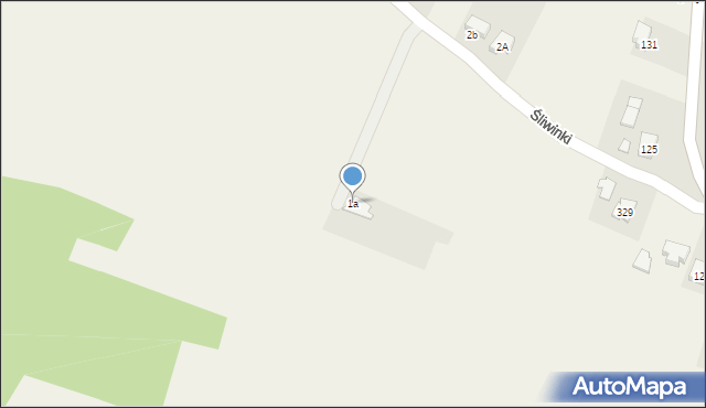 Zręcin, Śliwinki, 1a, mapa Zręcin