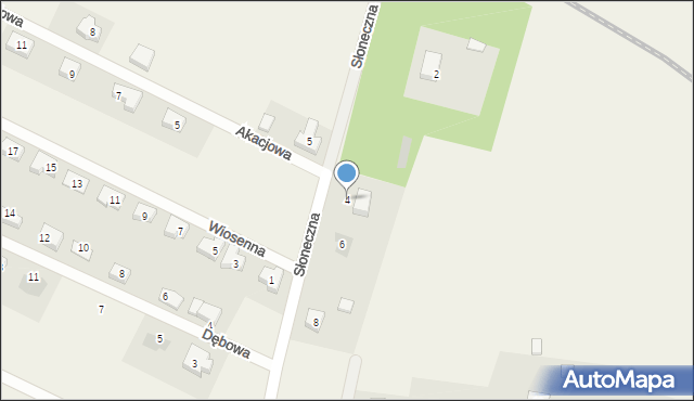 Żurawiniec, Słoneczna, 4, mapa Żurawiniec