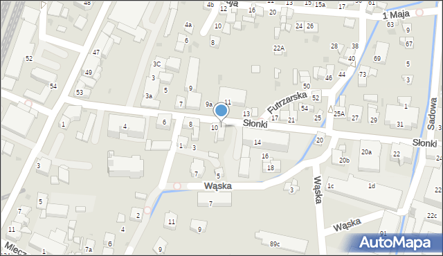 Żywiec, Słonki Stanisława, ks. prał., 12, mapa Żywiec
