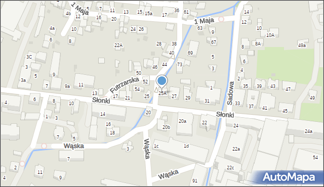 Żywiec, Słonki Stanisława, ks. prał., 25A, mapa Żywiec