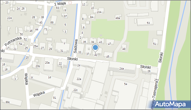 Żywiec, Słonki Stanisława, ks. prał., 41, mapa Żywiec