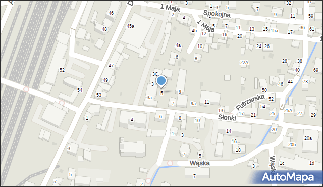 Żywiec, Słonki Stanisława, ks. prał., 5, mapa Żywiec