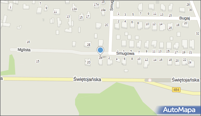 Bełchatów, Smugowa, 2A, mapa Bełchatów