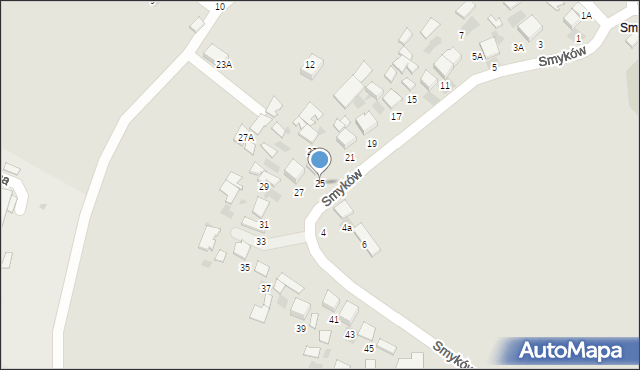 Bochnia, Smyków, 25, mapa Bochni