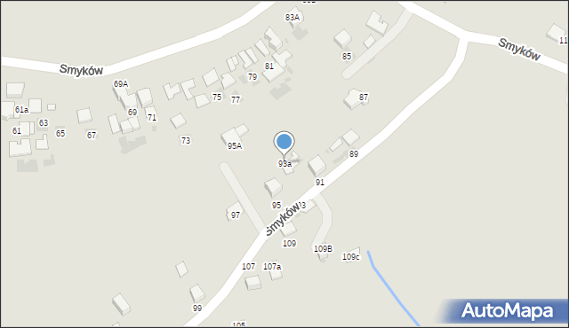 Bochnia, Smyków, 93a, mapa Bochni