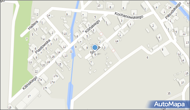 Bogatynia, Śmiała, 5, mapa Bogatynia