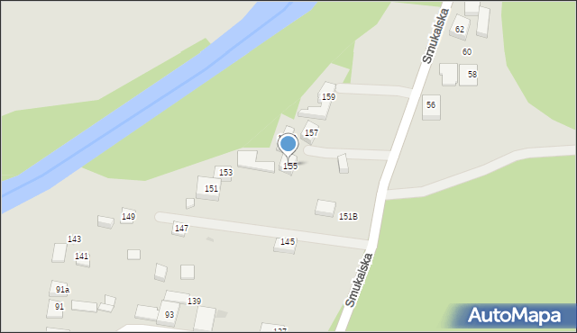 Bydgoszcz, Smukalska, 155, mapa Bydgoszczy