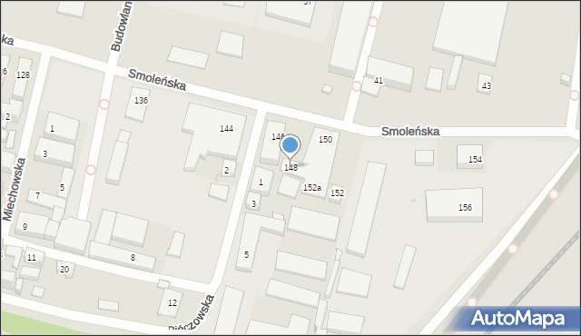 Bydgoszcz, Smoleńska, 148, mapa Bydgoszczy