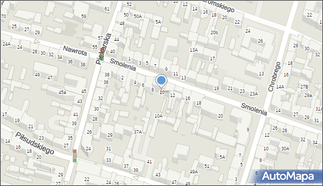 Bytom, Smolenia Jana, 10, mapa Bytomia