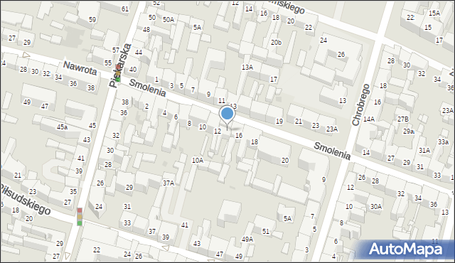 Bytom, Smolenia Jana, 14, mapa Bytomia