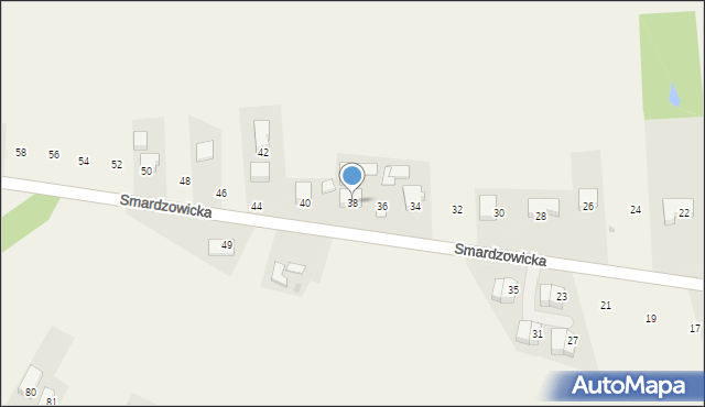 Cianowice, Smardzowicka, 38, mapa Cianowice