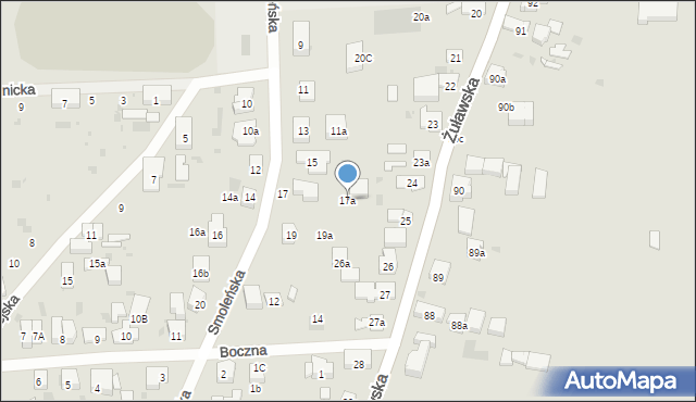 Gdańsk, Smoleńska, 17a, mapa Gdańska