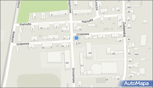 Gdańsk, Smoleńska, 3, mapa Gdańska