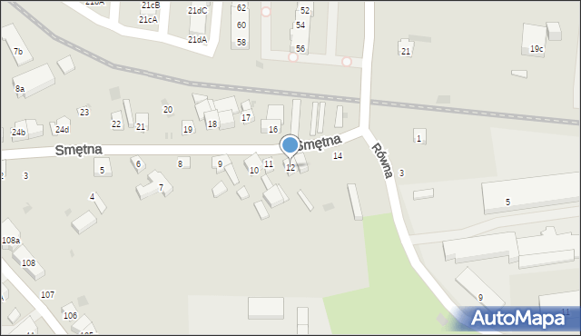 Gdańsk, Smętna, 12, mapa Gdańska