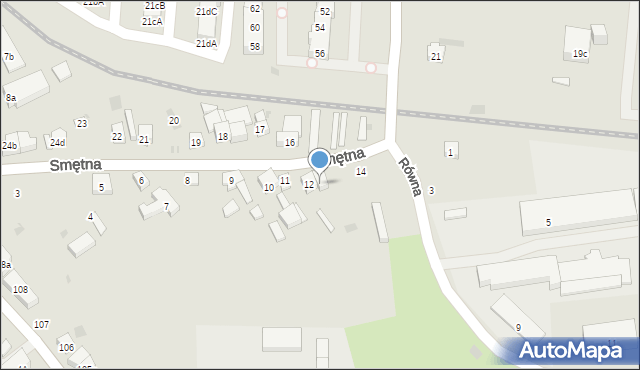 Gdańsk, Smętna, 13, mapa Gdańska