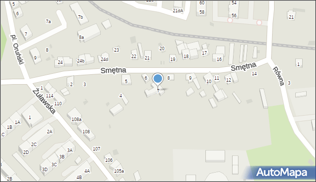 Gdańsk, Smętna, 7, mapa Gdańska