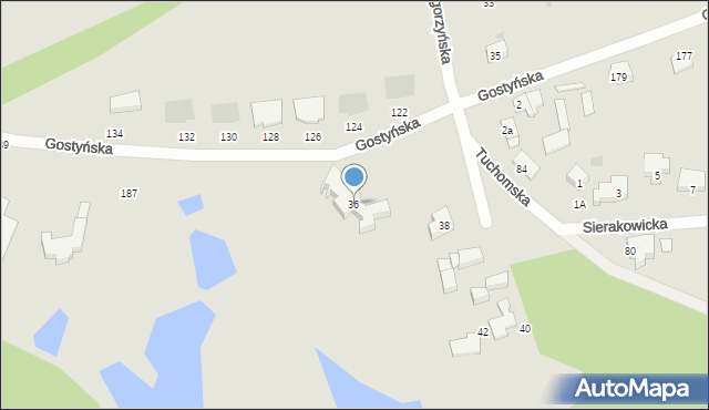 Gdańsk, Smęgorzyńska, 36, mapa Gdańska