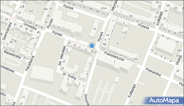 Głogów, Smolna, 19, mapa Głogów