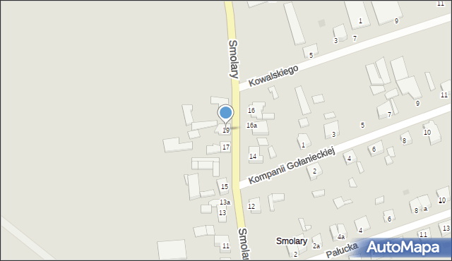Gołańcz, Smolary, 19, mapa Gołańcz