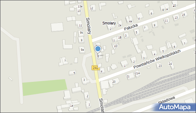 Gołańcz, Smolary, 6, mapa Gołańcz