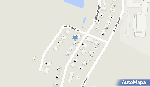 Górzno, Śmigockiego, ks., 4, mapa Górzno