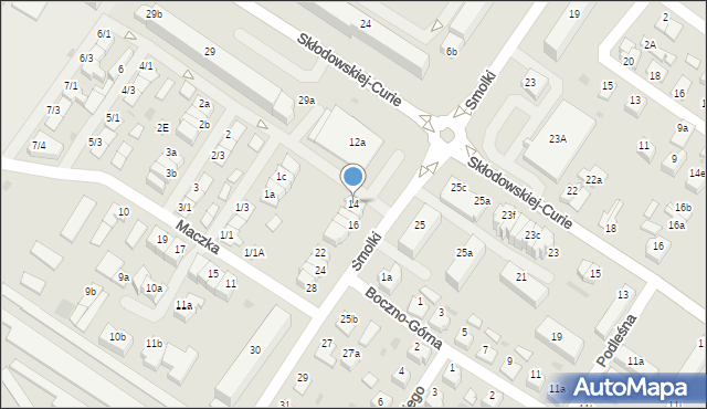 Iława, Smolki Franciszka, 14, mapa Iława