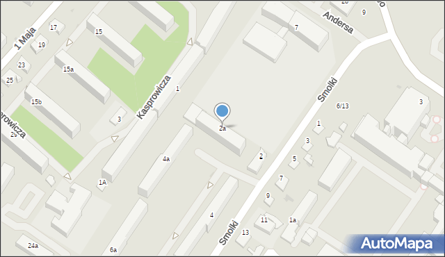 Iława, Smolki Franciszka, 2a, mapa Iława