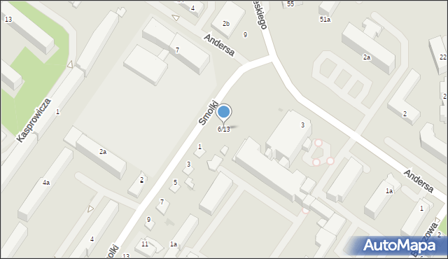 Iława, Smolki Franciszka, 6/13, mapa Iława