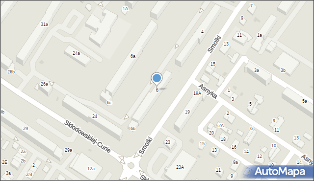 Iława, Smolki Franciszka, 6, mapa Iława