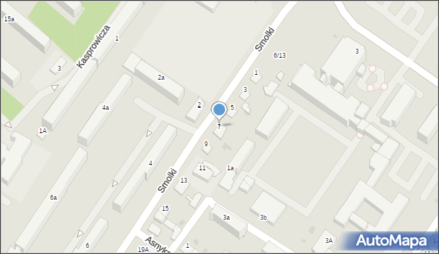 Iława, Smolki Franciszka, 7, mapa Iława