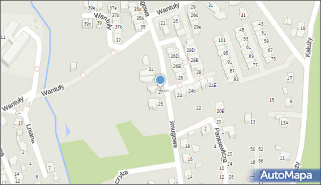 Katowice, Smugowa, 27, mapa Katowic