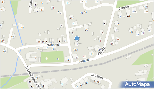 Katowice, Smugowa, 4, mapa Katowic