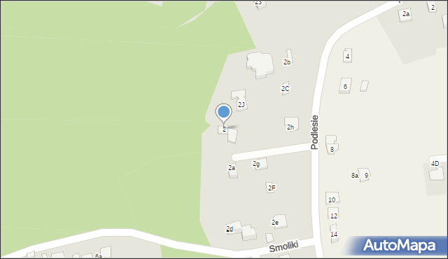 Kęty, Smoliki, 2, mapa Kęty