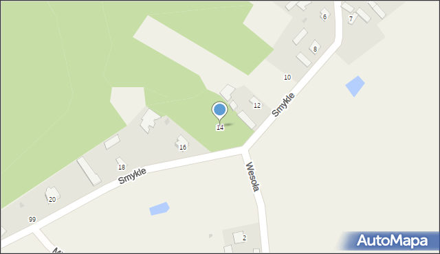 Knapy, Smykle, 14, mapa Knapy
