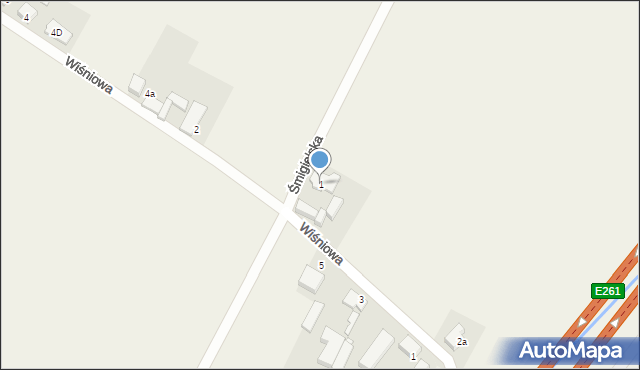 Kobylniki, Śmigielska, 1, mapa Kobylniki