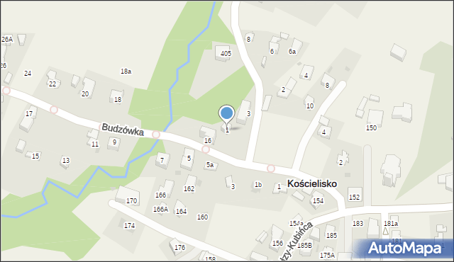 Kościelisko, Śmiechówka, 1, mapa Kościelisko