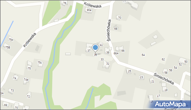Kościelisko, Śmiechówka, 35, mapa Kościelisko