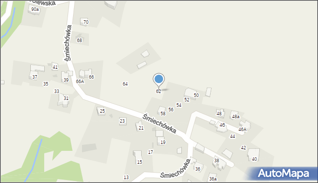 Kościelisko, Śmiechówka, 62, mapa Kościelisko