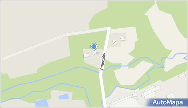 Koziegłówki, Smardzów, 1, mapa Koziegłówki