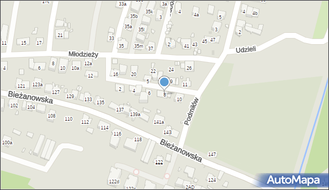 Kraków, Smolna, 8, mapa Krakowa