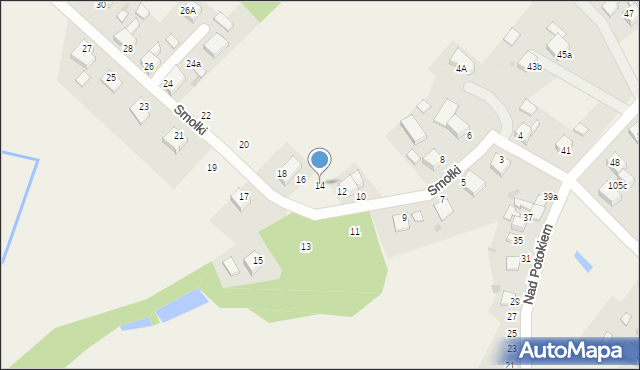 Książenice, Smołki, 14, mapa Książenice