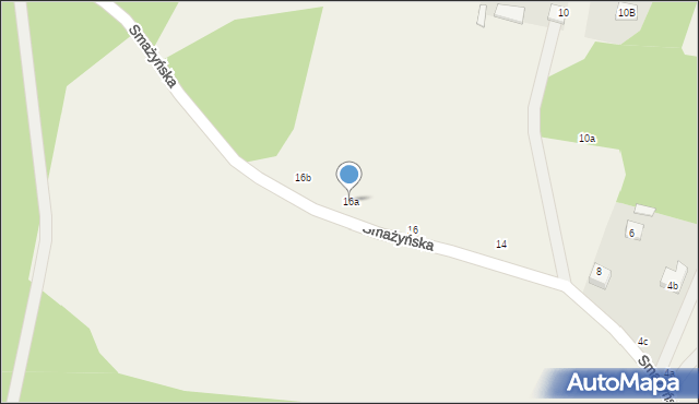 Łebno, Smażyńska, 16a, mapa Łebno