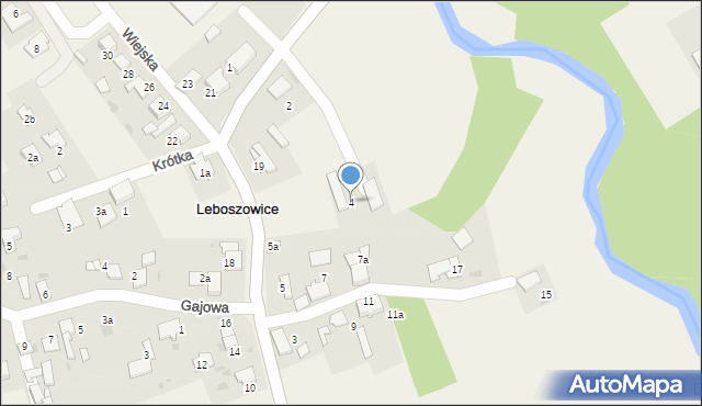 Leboszowice, Smolnicka, 4, mapa Leboszowice