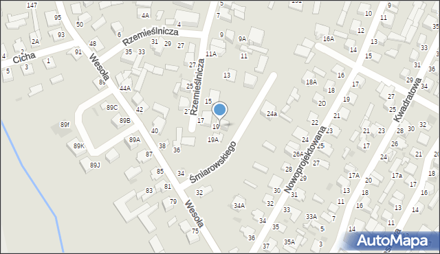 Łomża, Śmiarowskiego Mariana Wojciecha, 2, mapa Łomży