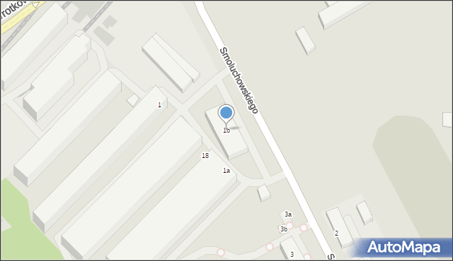 Lublin, Smoluchowskiego Mariana, 1b, mapa Lublina